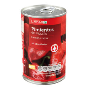 PIMIENTOS DEL PIQUILLO ENTEROS EXTRA SPAR 390 GRS. F.A.