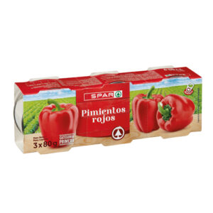 PIMIENTOS ROJOS SPAR 80 GRS PACK-3 F.A.