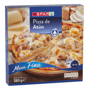 PIZZA DE ATÚN SPAR 385 GRS.
