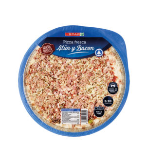 PIZZA REFRIGERADA ATÚN Y BACON SPAR 400 GRS.
