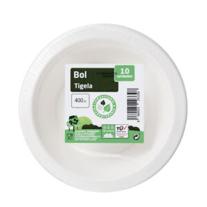 BOL COMPOSTABLE Y BIODEGRADABLE 400 C.C. 10 UND.