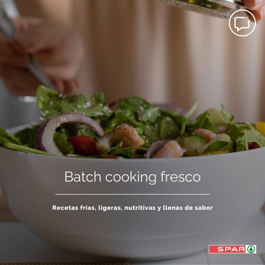 Batch cooking fresco: cocina en una tarde y come bien toda la semana