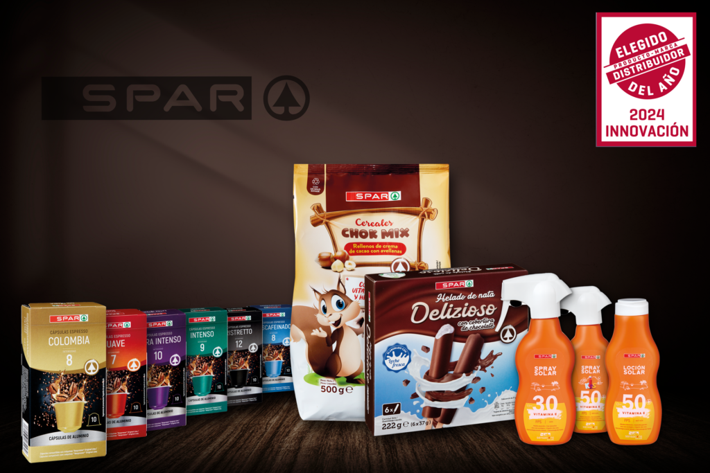 productos spar premiados con el distintivo "Producto – marca distribuidor del año 2024