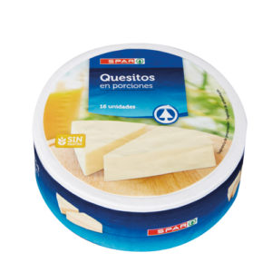 QUESO FUNDIDO EN PORCIONES SPAR 16 UND. 250 GRS.