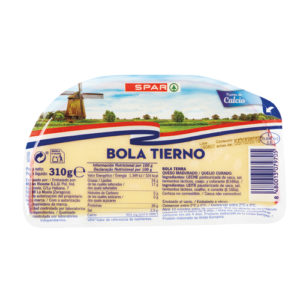 QUESO DE BOLA TIERNO SPAR TACO 310 GRS.