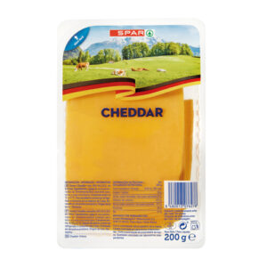 QUESO CHEDDAR NATURAL SPAR LONCHAS 200 GRS.
