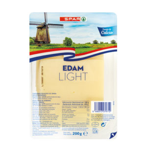 QUESO EDAM LIGHT SPAR LONCHAS 200 GRS.