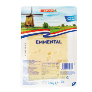 QUESO EMMENTAL SPAR LONCHAS 200 GRS.