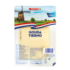 QUESO GOUDA TIERNO SPAR LONCHAS 200 GRS.