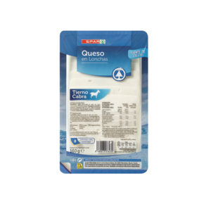 QUESO TIERNO DE CABRA SPAR LONCHAS 160 GRS.