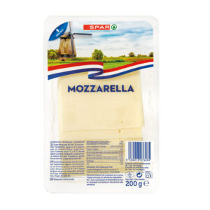 QUESO MOZZARELA NATURAL SPAR LONCHAS 200 GRS.