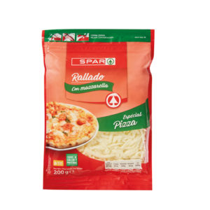 RALLADO MOZZARELA SPAR 200 GRS. (ESPECIAL PIZZA)