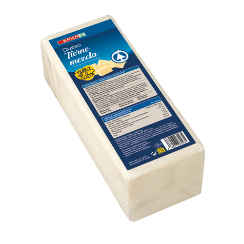QUESO TIERNO MEZCLA BARRA SPAR 3 KG. APROX.