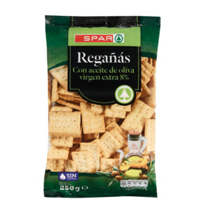 REGAÑÁS SPAR CON ACEITE DE OLIVA VIRGEN EXTRA (8%) 250 GRS.