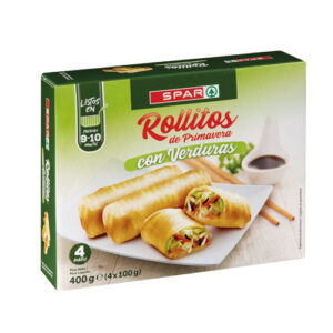ROLLITOS DE PRIMAVERA CON VERDURAS SPAR 400 GRS.