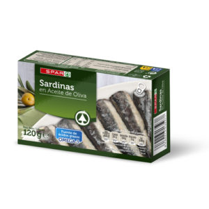 SARDINAS EN ACEITE DE OLIVA 120 GRS. P.N.