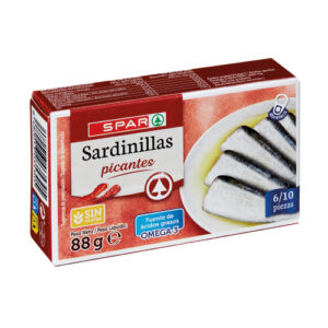 SARDINILLAS PICANTES SPAR 88 GRS. P.N.