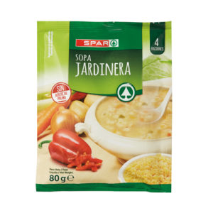 SOPA JARDINERA CON PASTA SPAR 80 GRS.