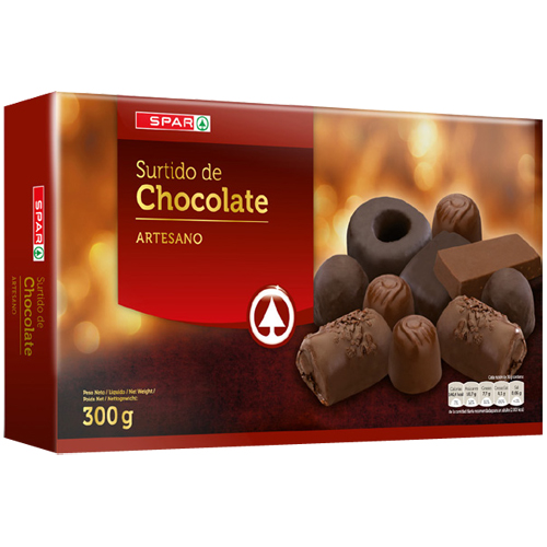 SURTIDO DE CHOCOLATE ARTESANO SPAR 300 GRS.