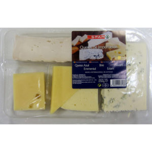 TABLA QUESOS DE IMPORTACIÓN SPAR 250 GRS.