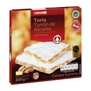TORTAS TURRON DE ALICANTE CALIDAD SUPREMA SPAR 200 GRS.