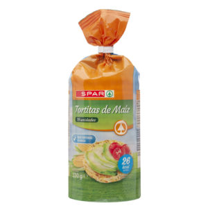 TORTITAS DE MAÍZ SPAR 130 GRS.