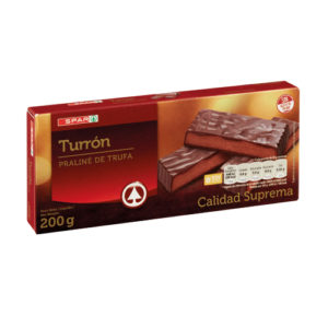 TURRÓN PRALINÉ DE TRUFA SPAR 200 GRS.