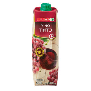 VINO DE MESA TINTO SPAR PRISMA 1 L.