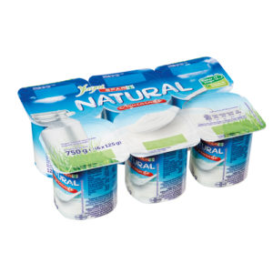 YOGUR YUGUI SPAR NATURAL AZUCARADO 125 GRS PACK-6